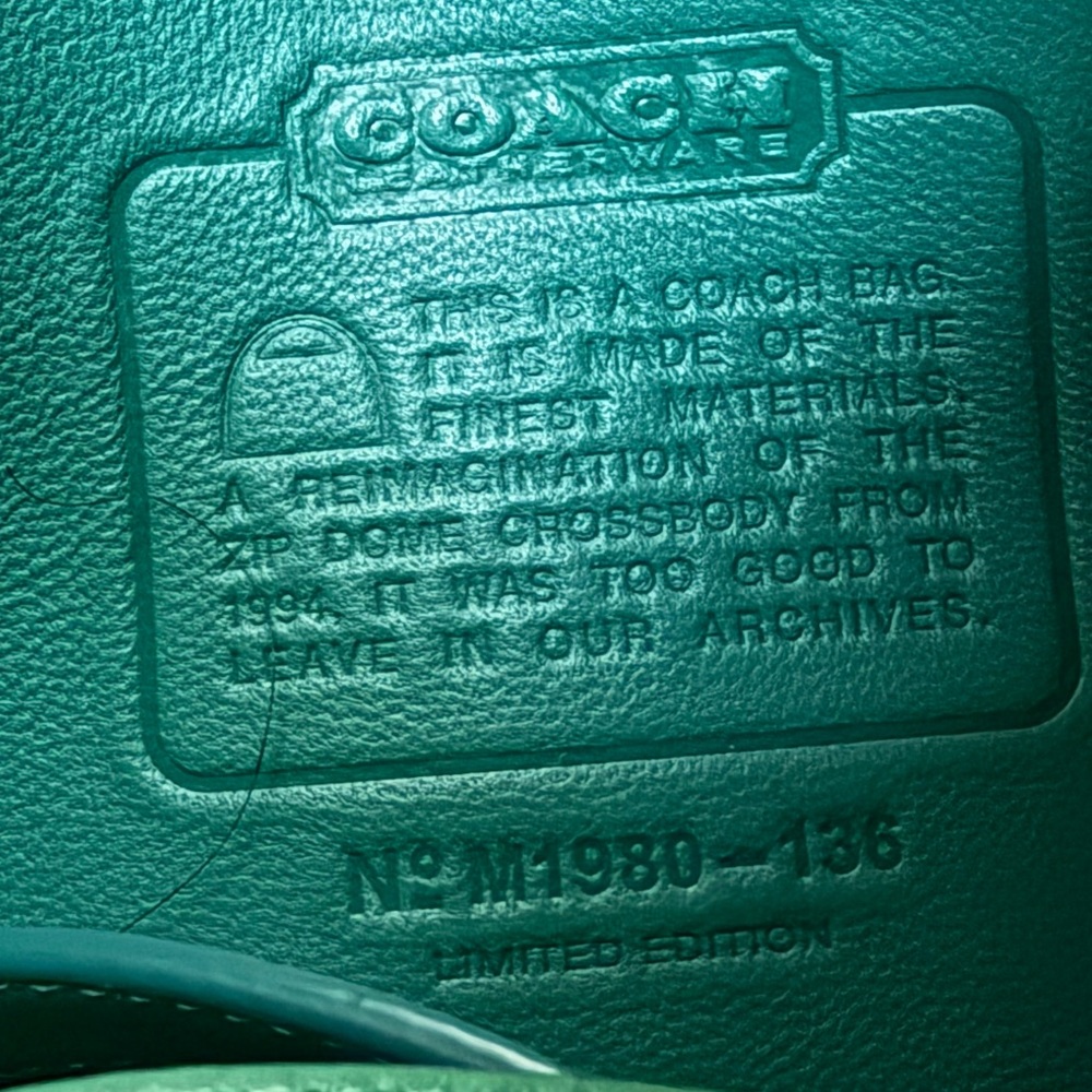 Coach Zip 1941 Dome Aquamarine‎ Crossbody - Picture 4 of 9